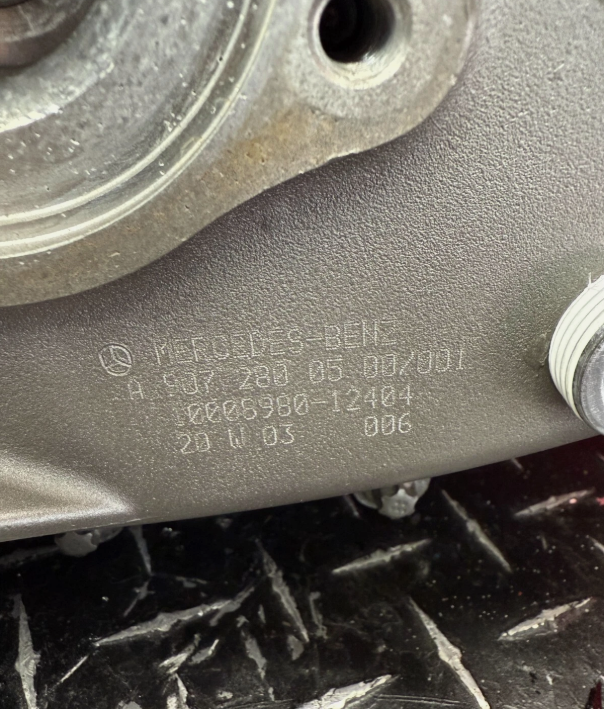 2019-21 MERCEDES-BENZ SPRINTER 1500 2500 3500 TRANSFER CASE ASSY #: 9072800500